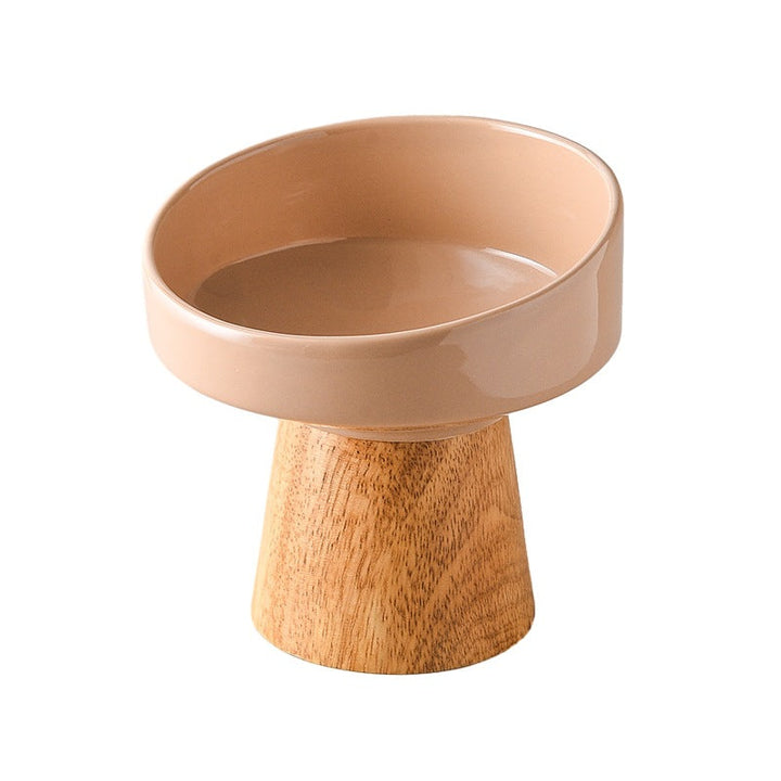 Elevated Ceramic Pet Food and Water Bowl Dish: The Perfect Dining Solution for Your Furry Friend